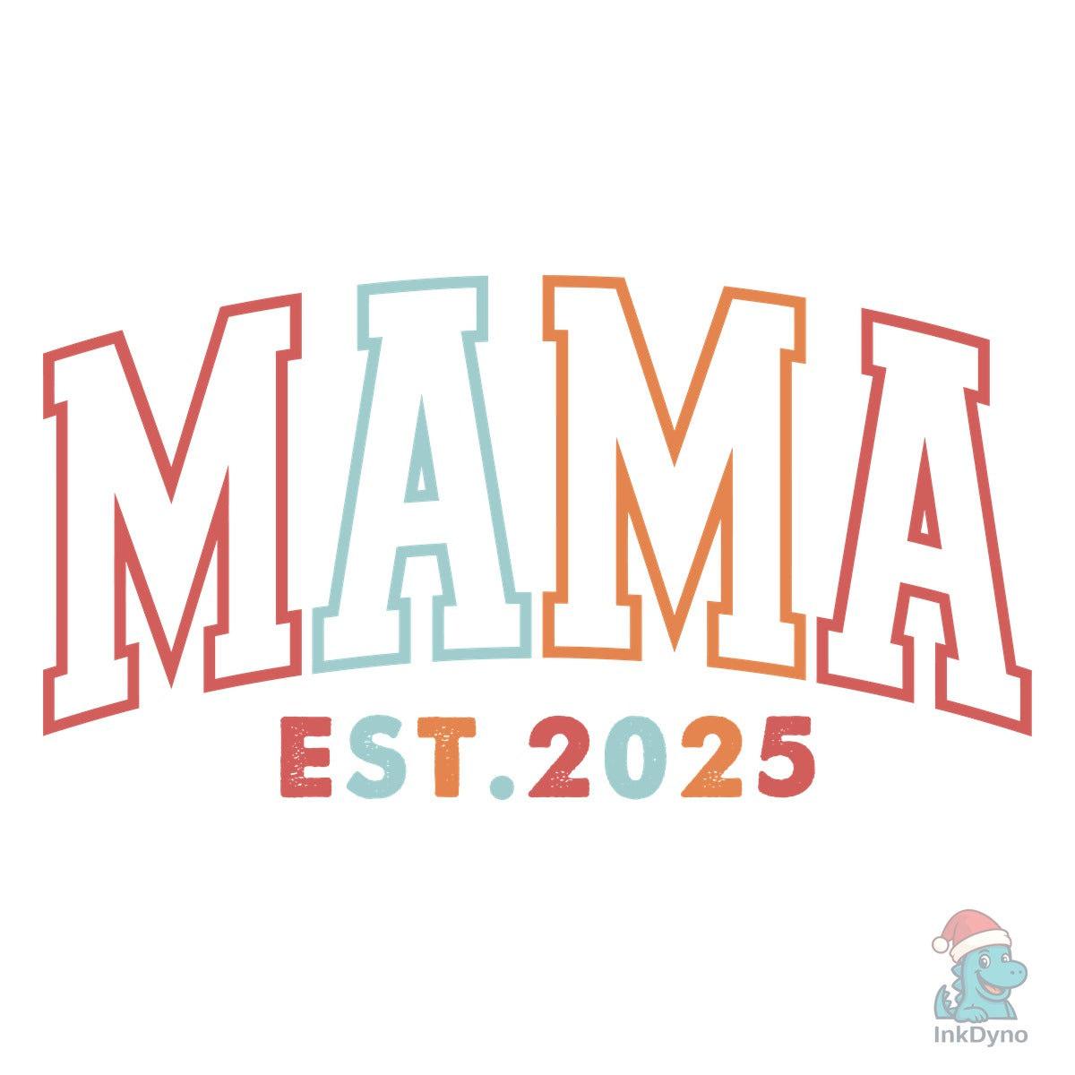 Mama EST. 2025 Colorful New Mom