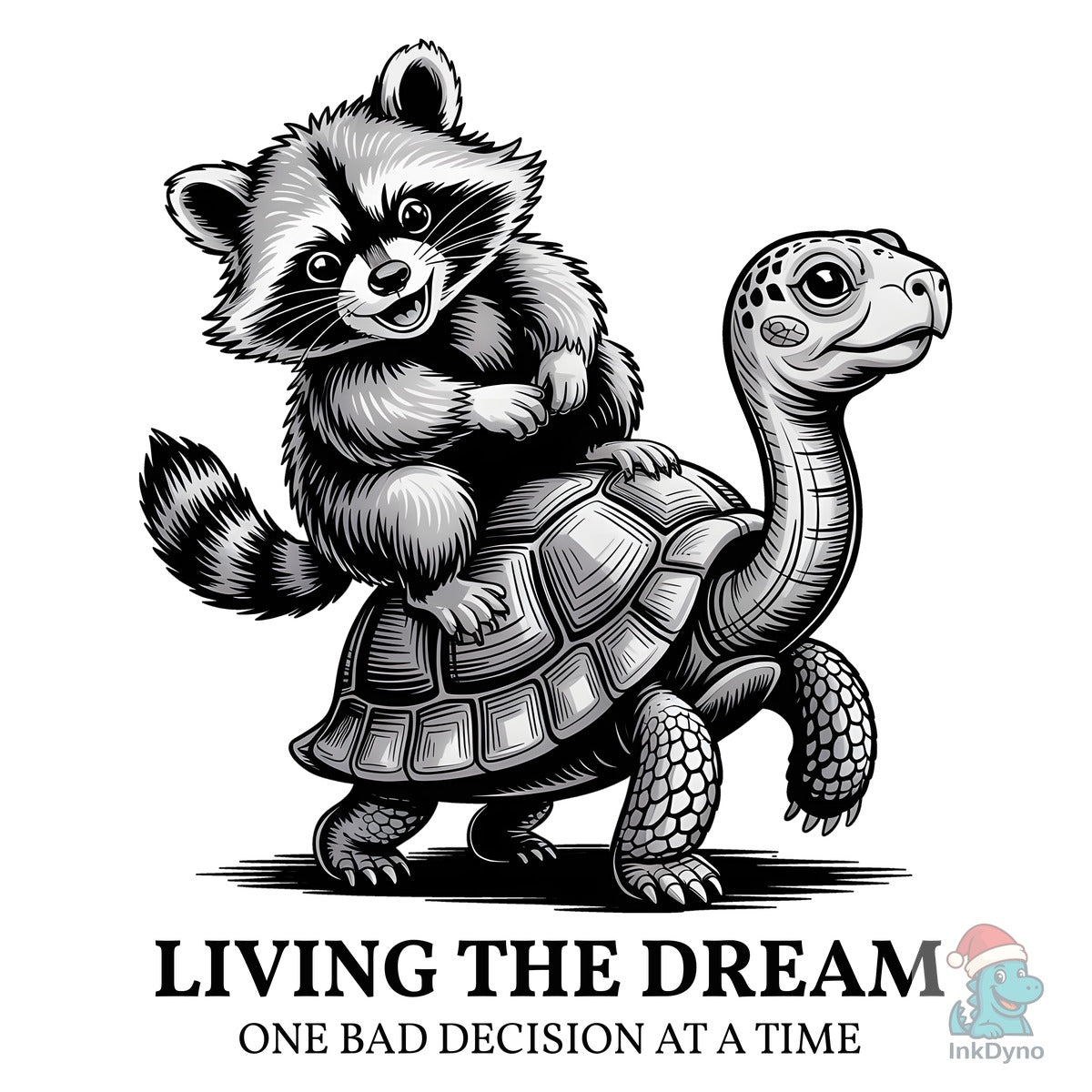 Chaotic Ride Raccoon Tortoise Shirt