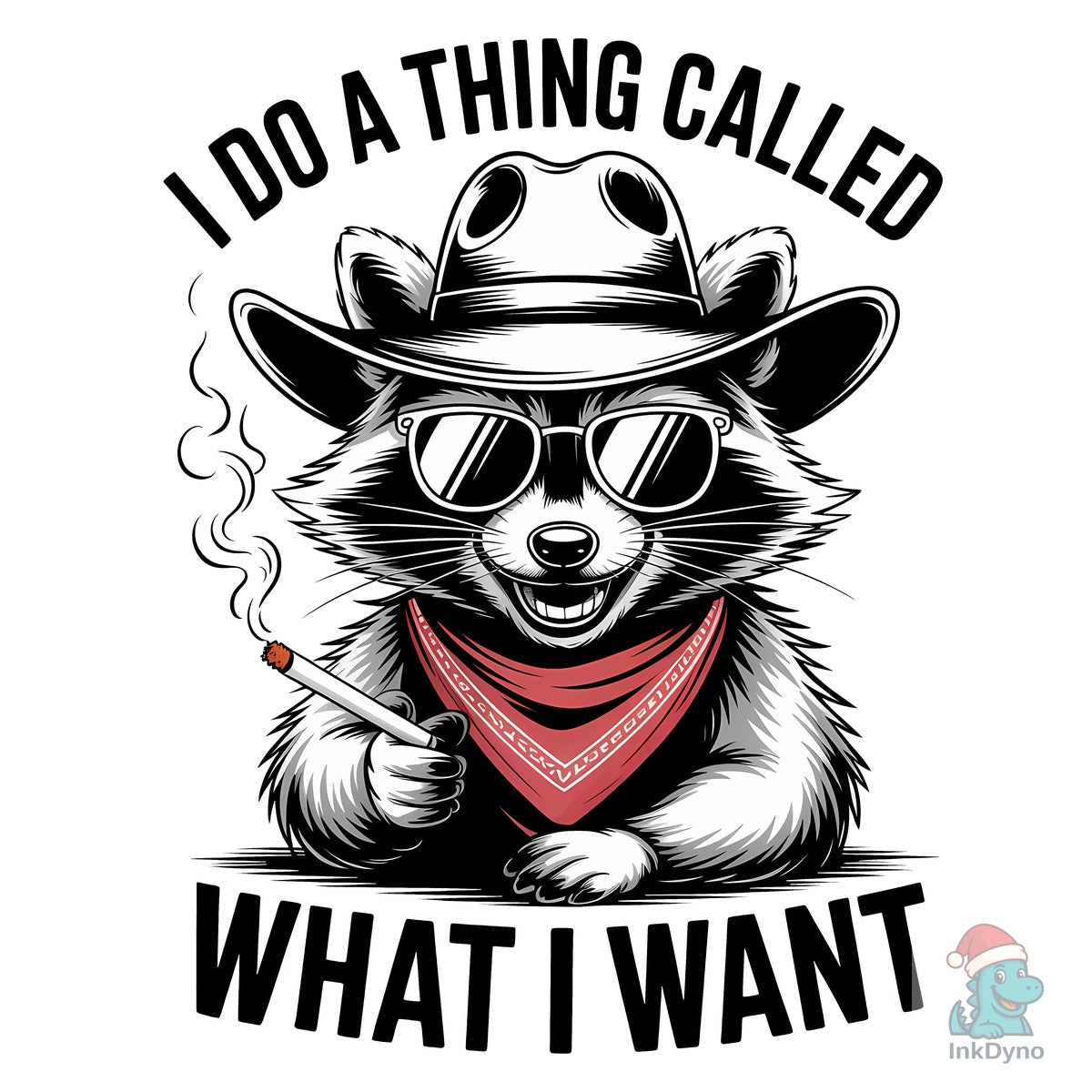 I Do What I Want Raccoon Attitude Tee