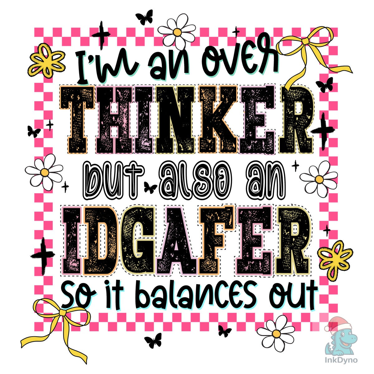 Snarky Anxiety Overthinker Graphic