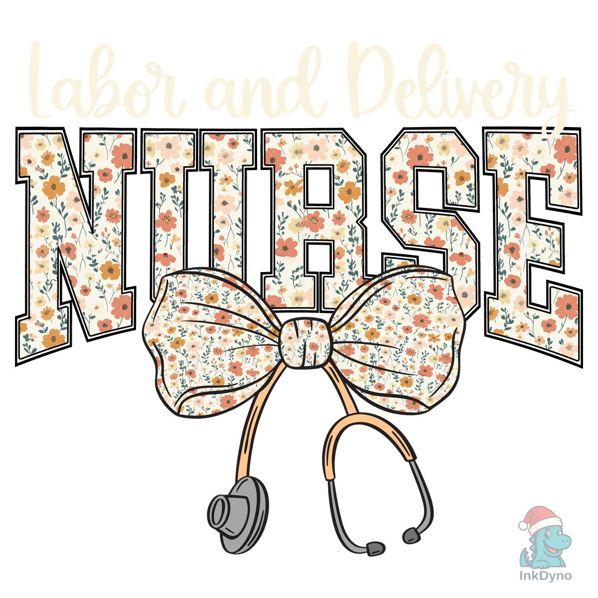 Labor and Delivery Nurse Coquette Floral