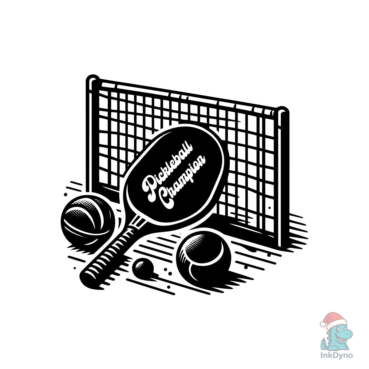Pickleball Court T-shirt Design