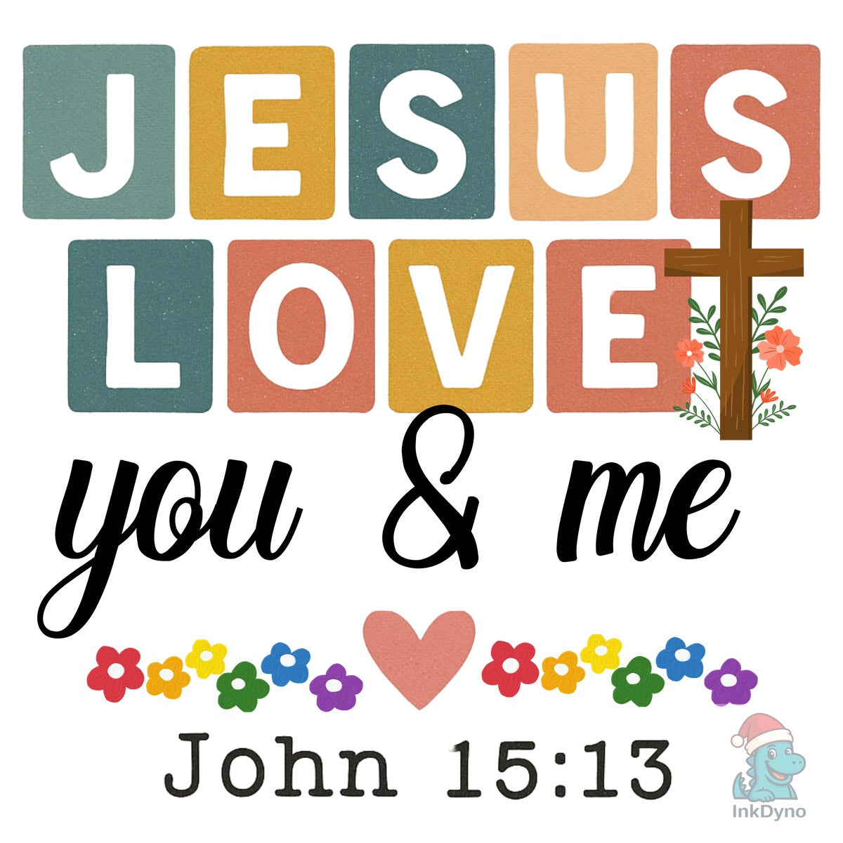 Jesus Loves You and Me Boho Christ
