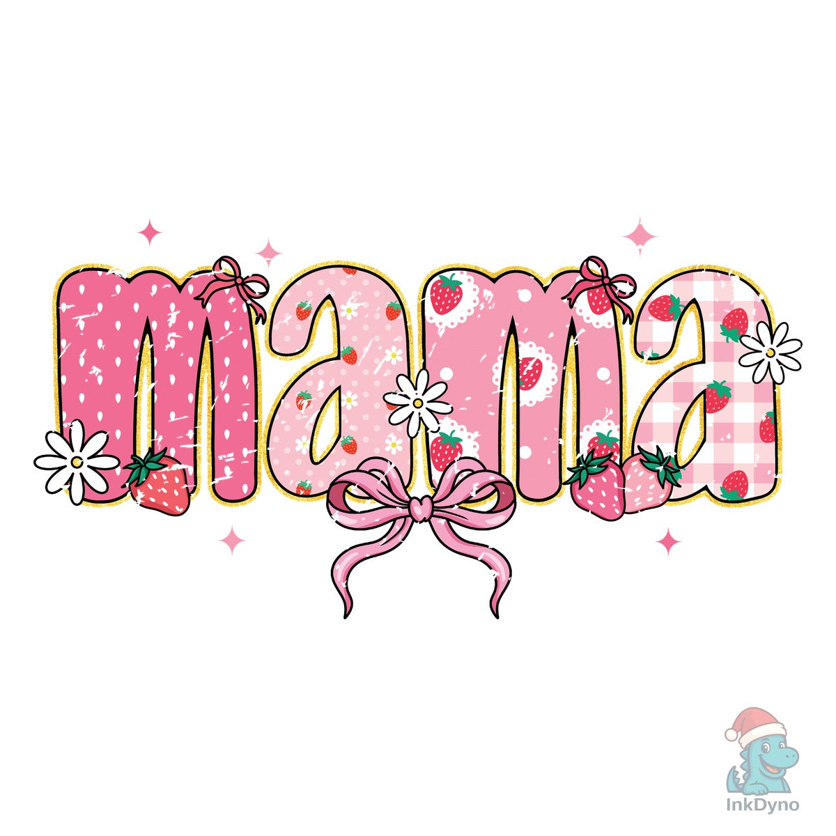 Coquette Mama Strawberry Bow Daisy