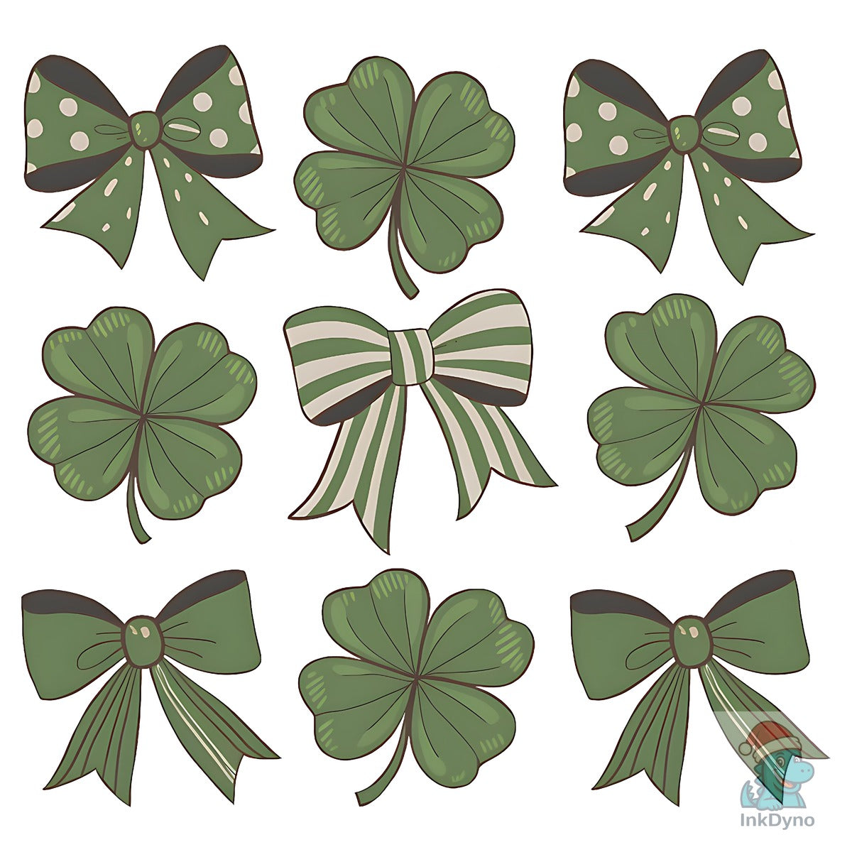 St. Patrick's Day Coquette Bow