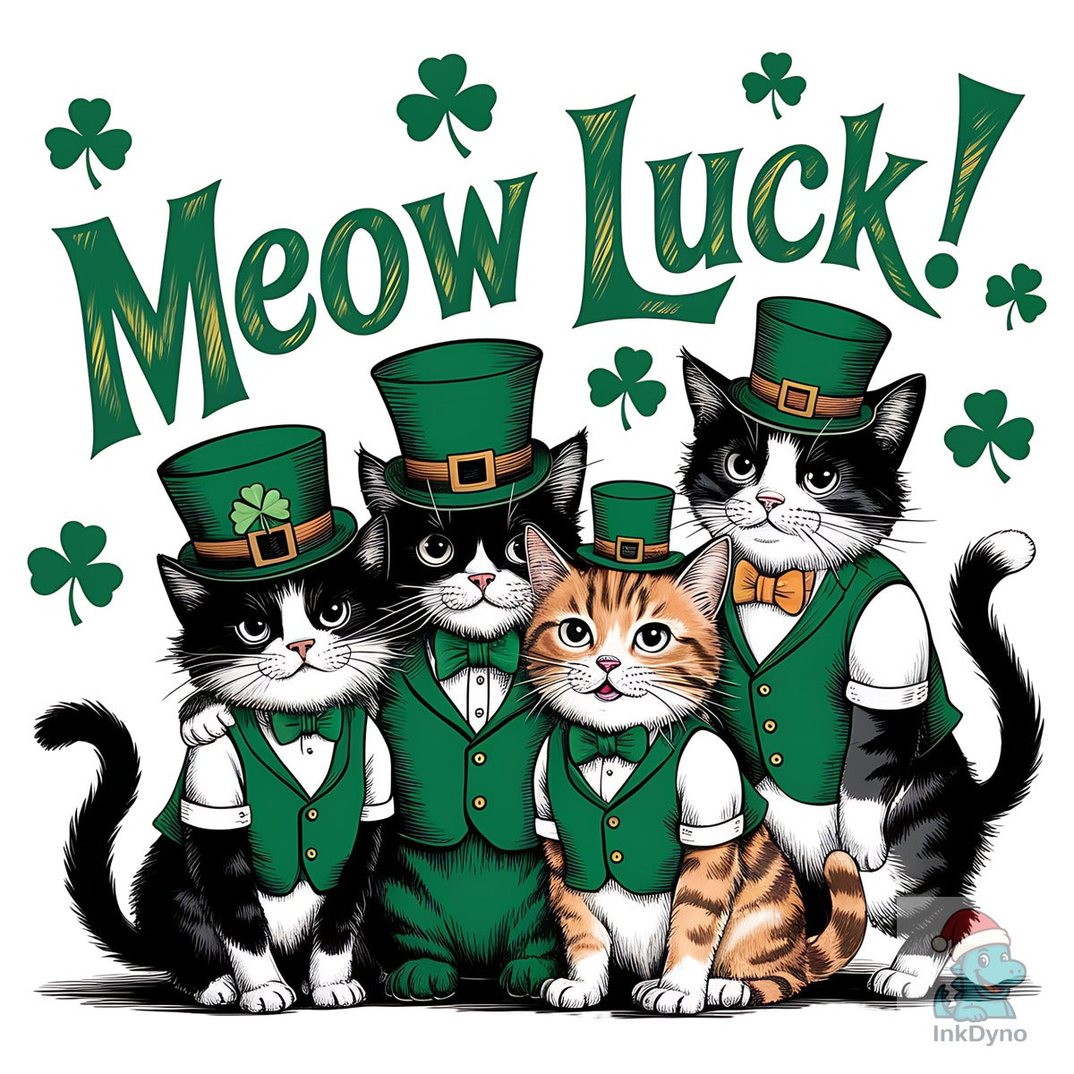 St. Patrick's Day Cats Funny St. Patrick