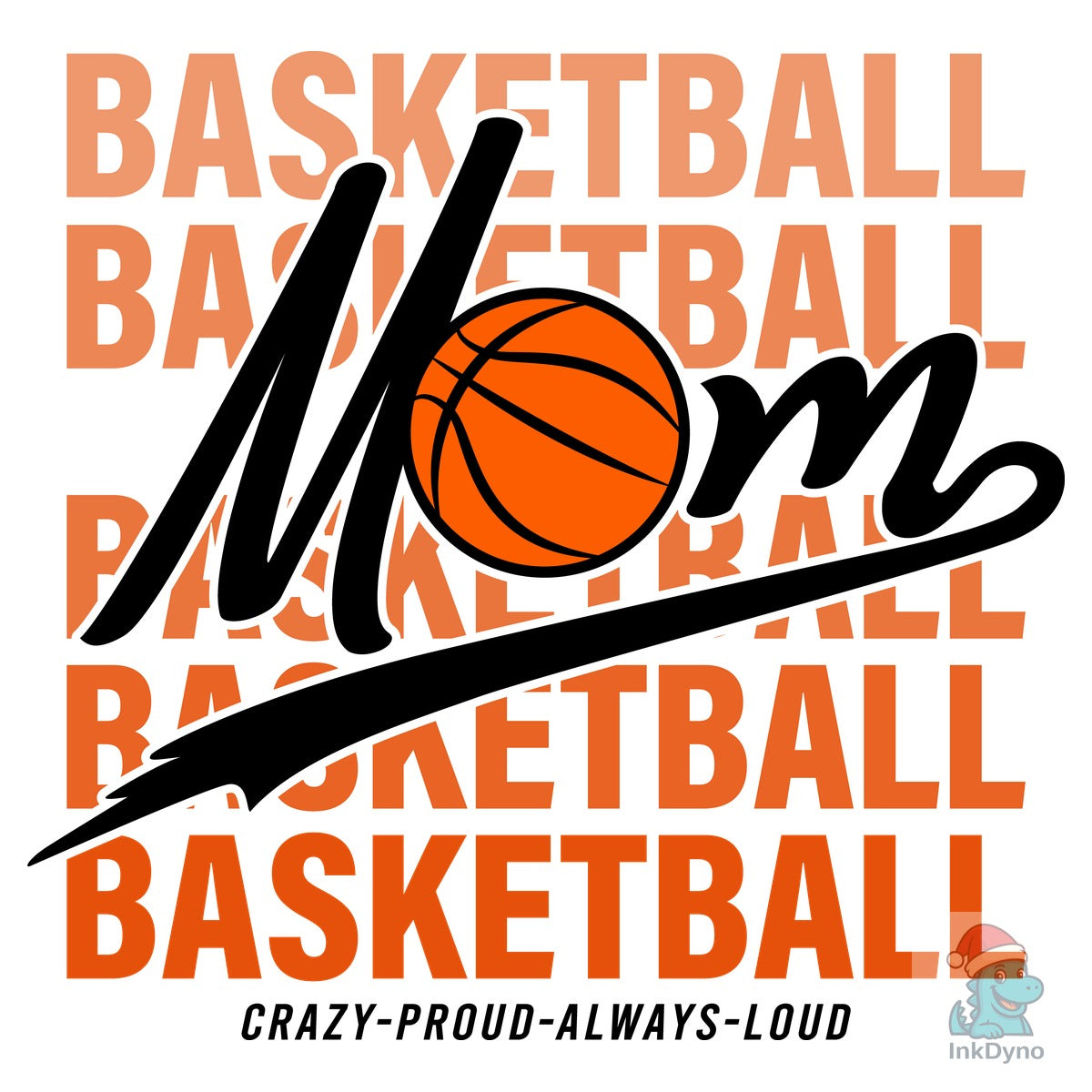 Basketball Mom T-Shirt Design