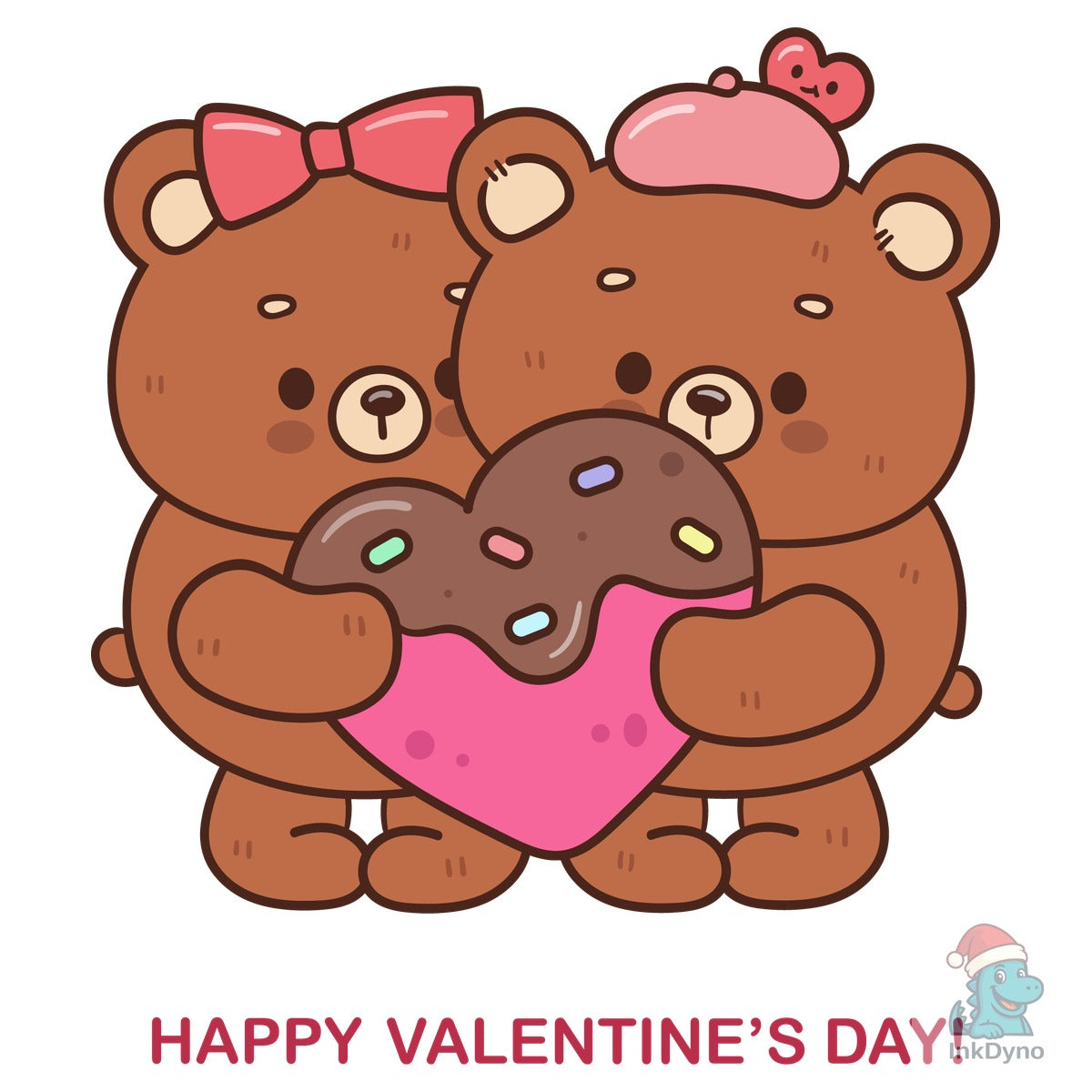 Valentine Clip Art: Cute Teddy Bear Love