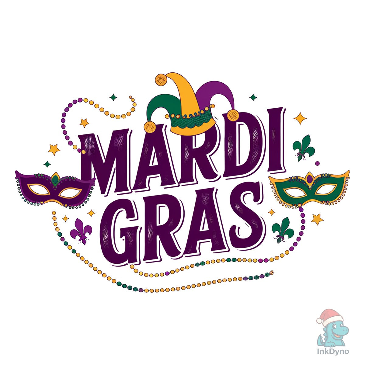 Mardi Gras Sublimation Design
