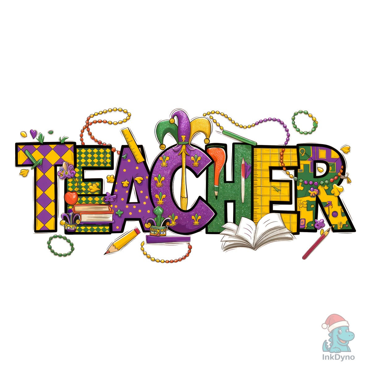 Teacher Mardi Gras T-shirt