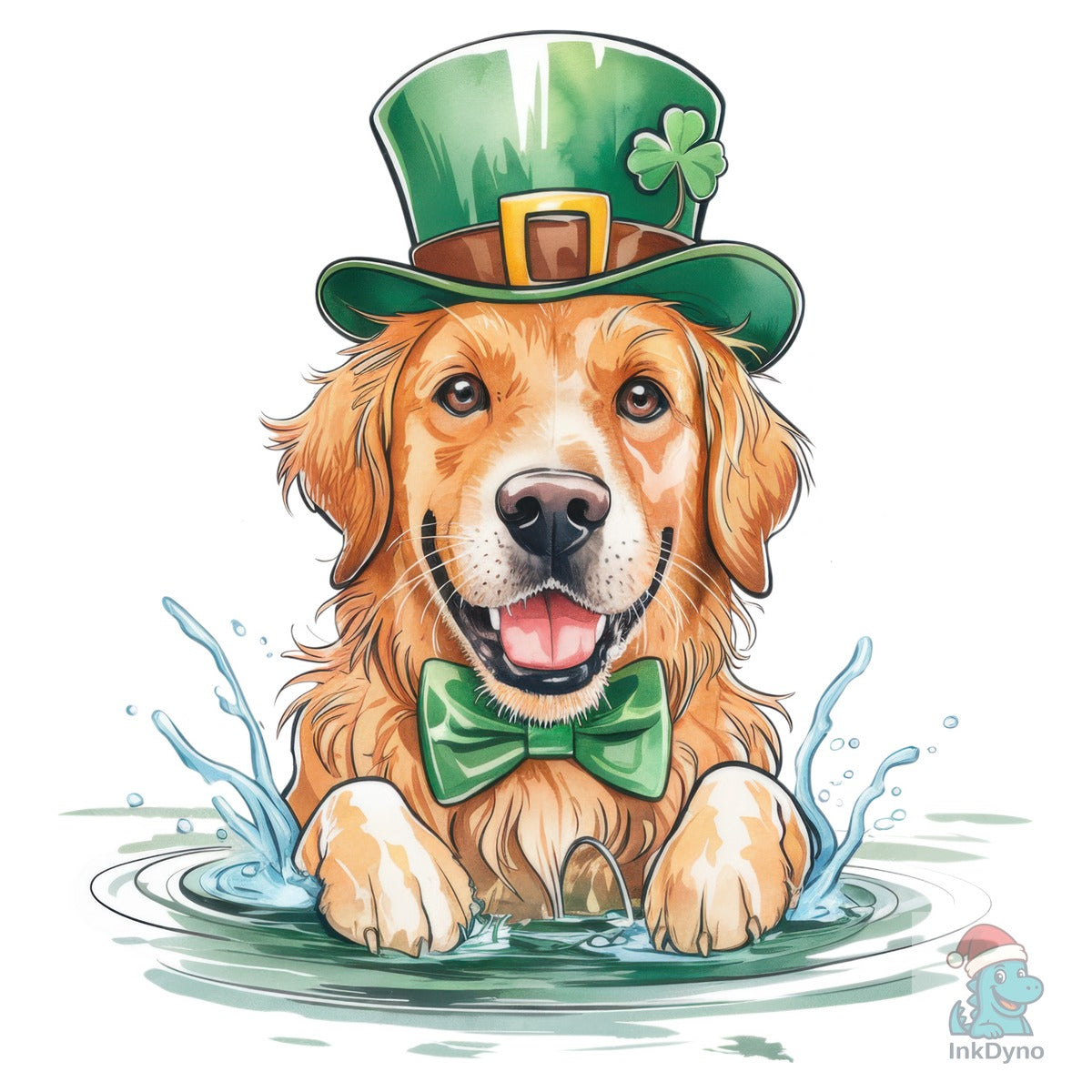 Golden Retriever St Patrick's Day