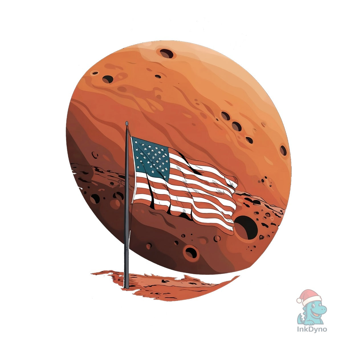 Stars and Stripes on Mars