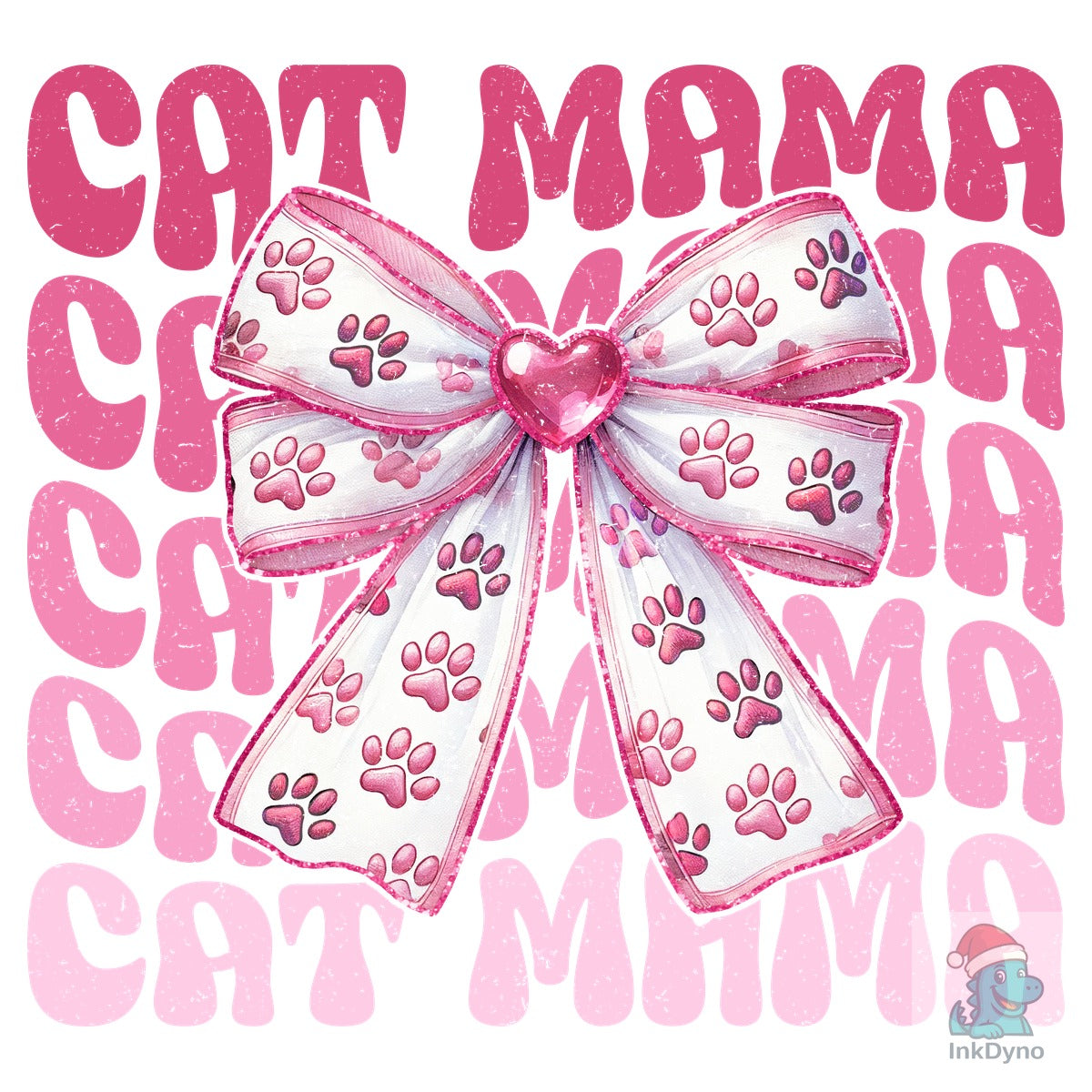 Retro Valentine's Day Cat Mama Love