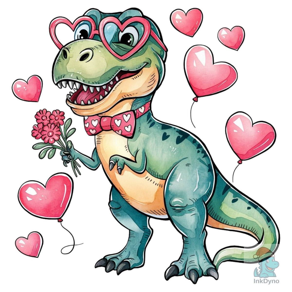 Valentine's Day T-Rex Dinosaur Valentine