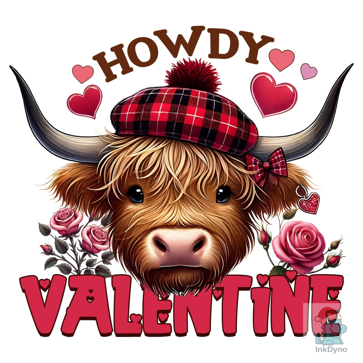 Howdy Valentine Sublimation Design