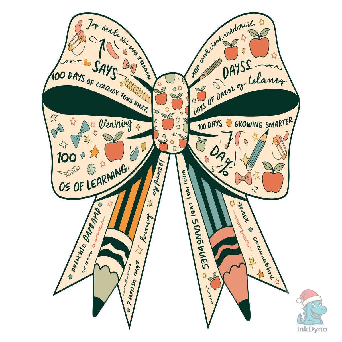 100 Day of School Coquettebow T-Shirt