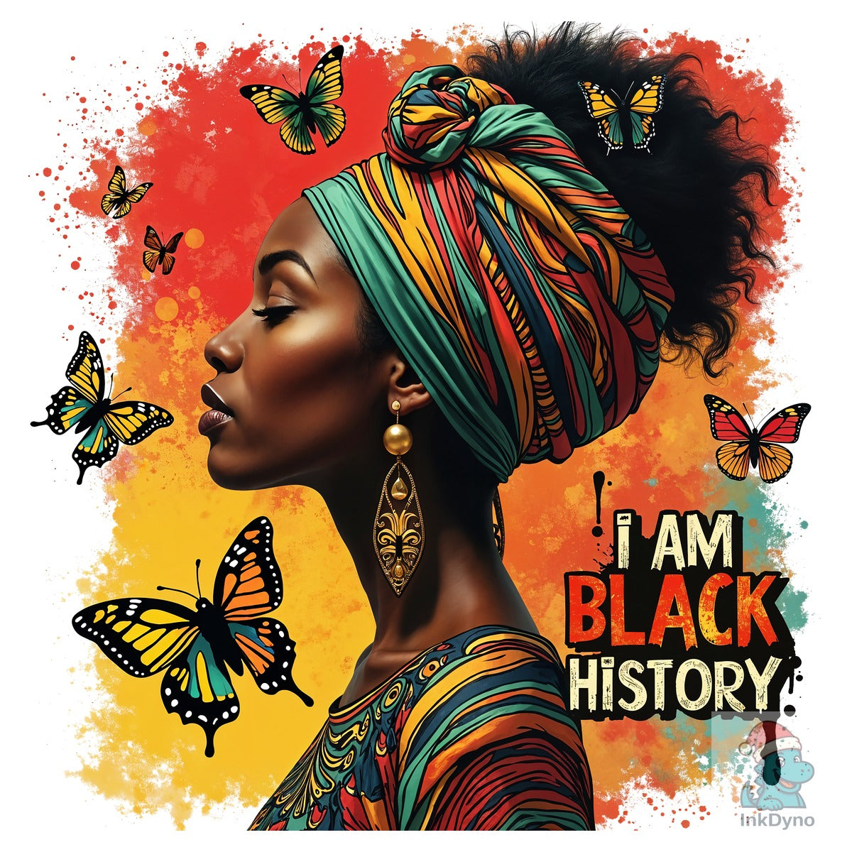 I Am Black History Tee Design