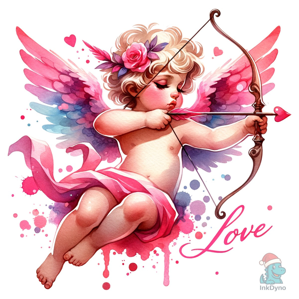 Coquette Valentine Cupid with Arrow