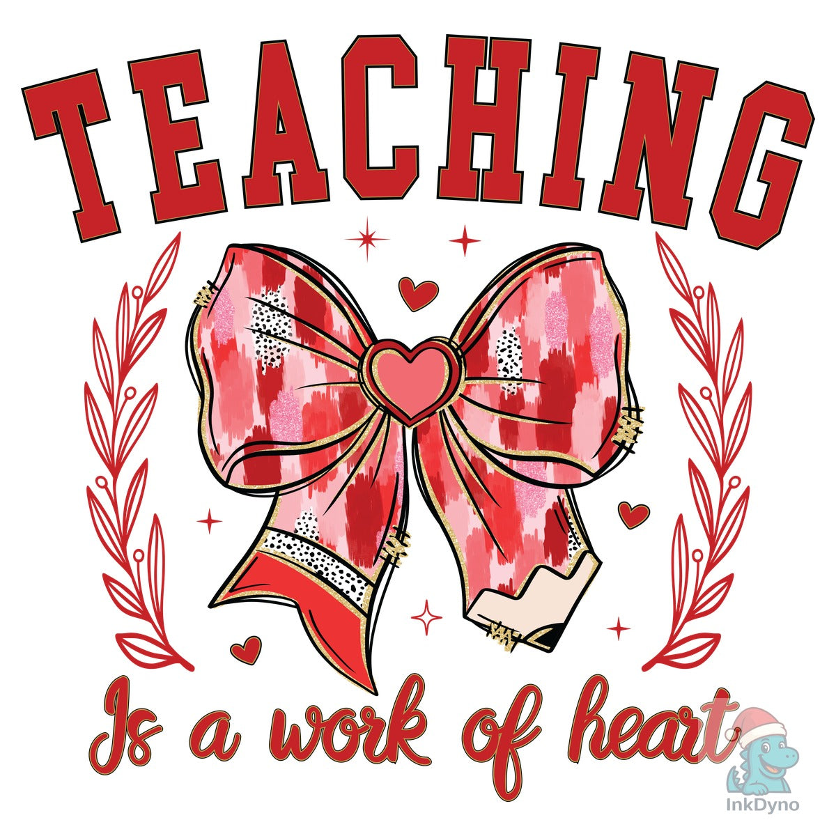 Coquette Valentine Teacher Pencil Bow #2