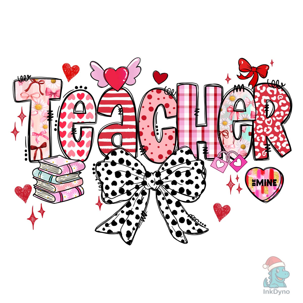 Valentine Teacher Bow