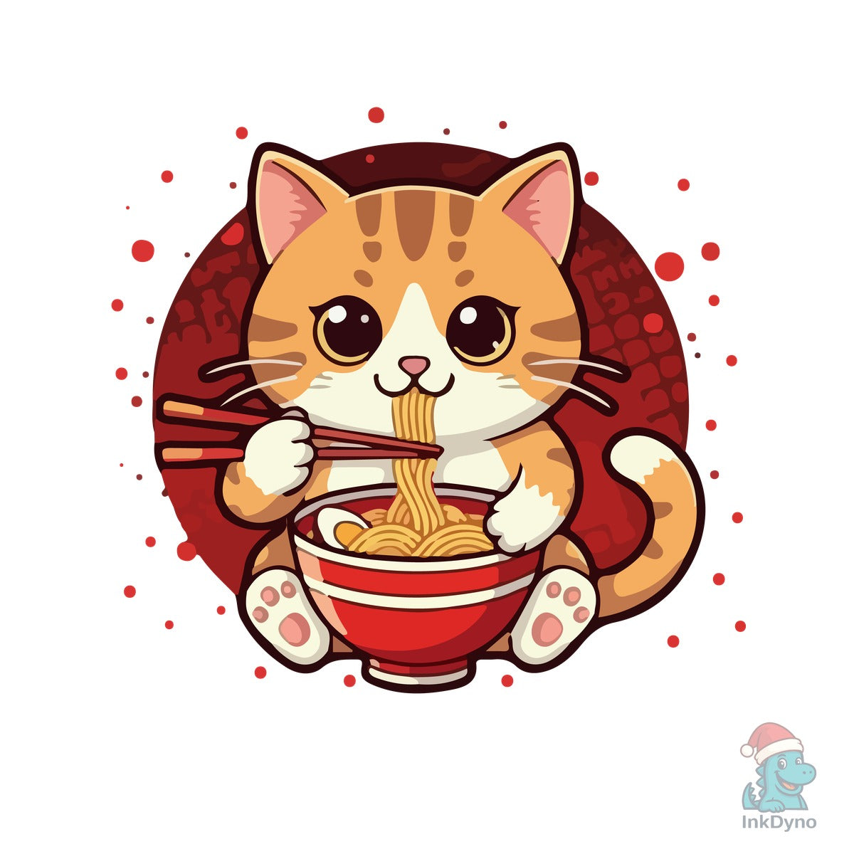 Cats & Ramen Make Me T-Shirt Design