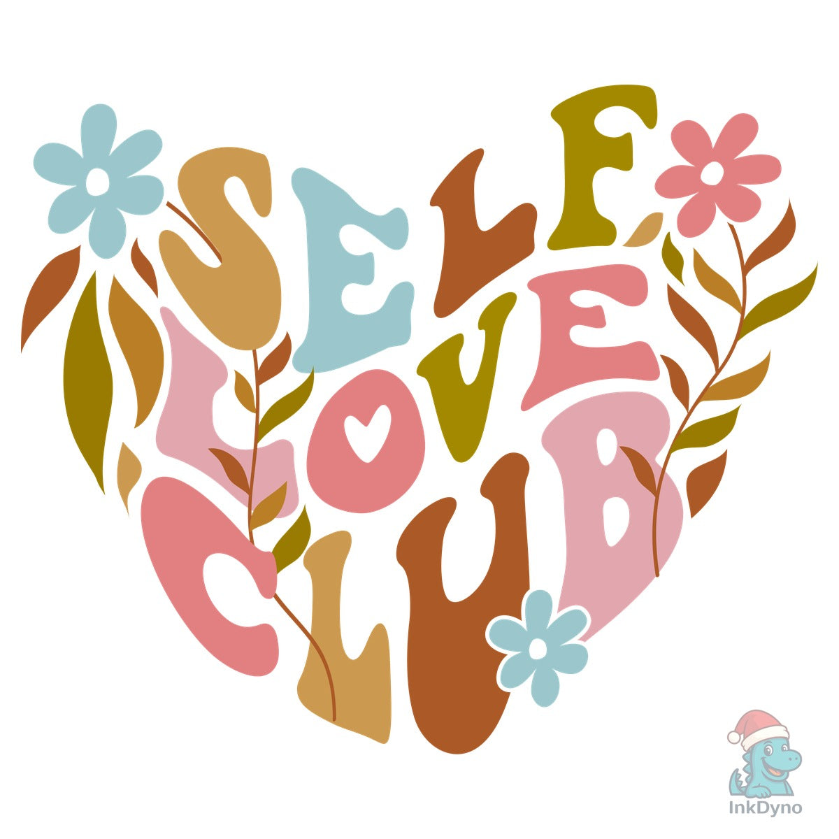 Self Love Mental Health Boho Flowers