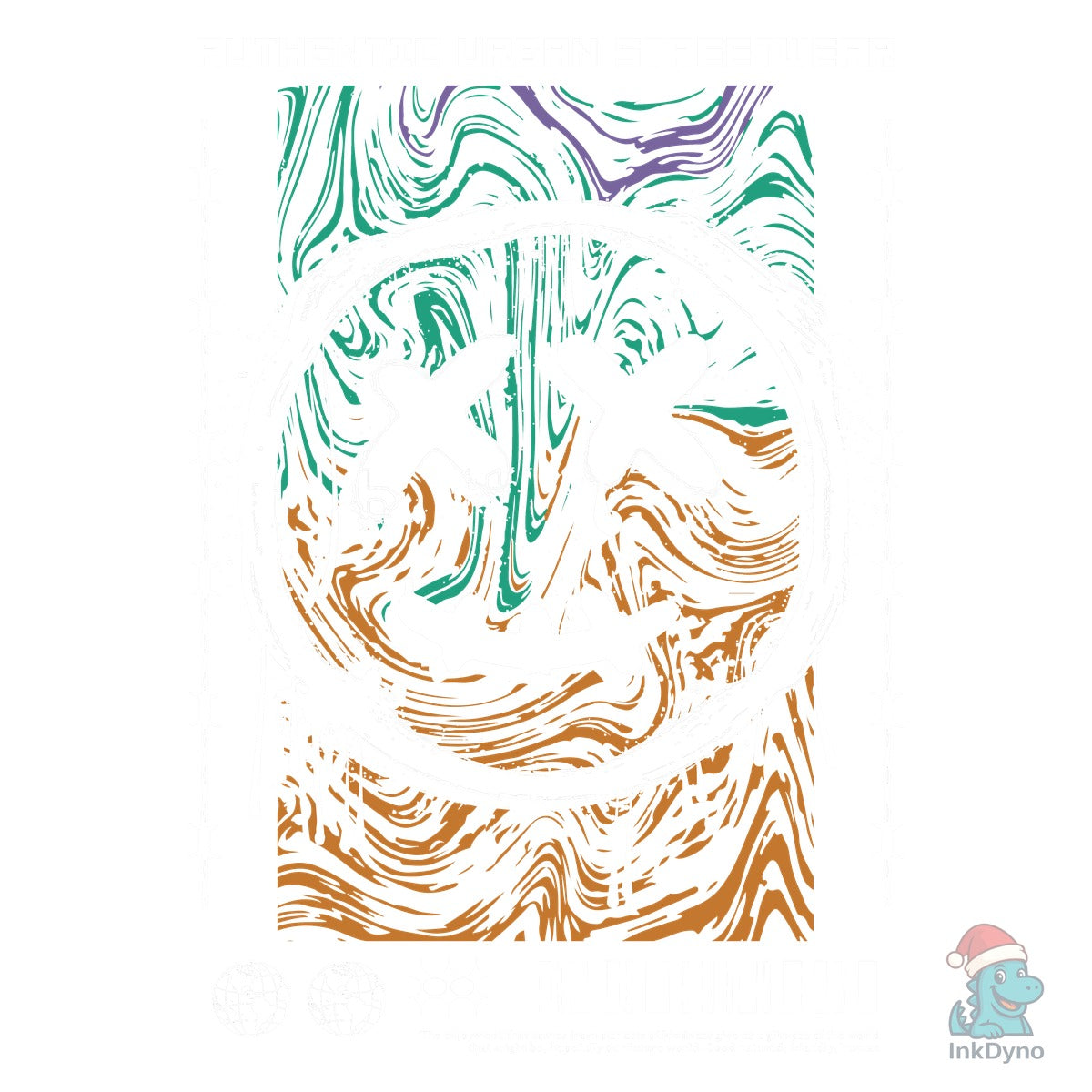 Smile Face Graffiti Print T Shirt Design