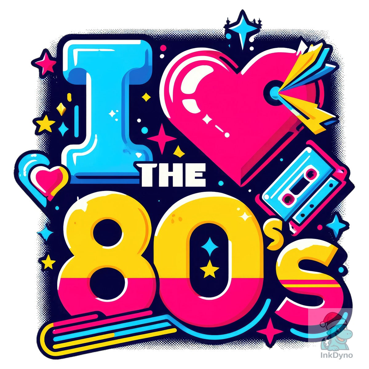 I Love the 80s Heat-Press
