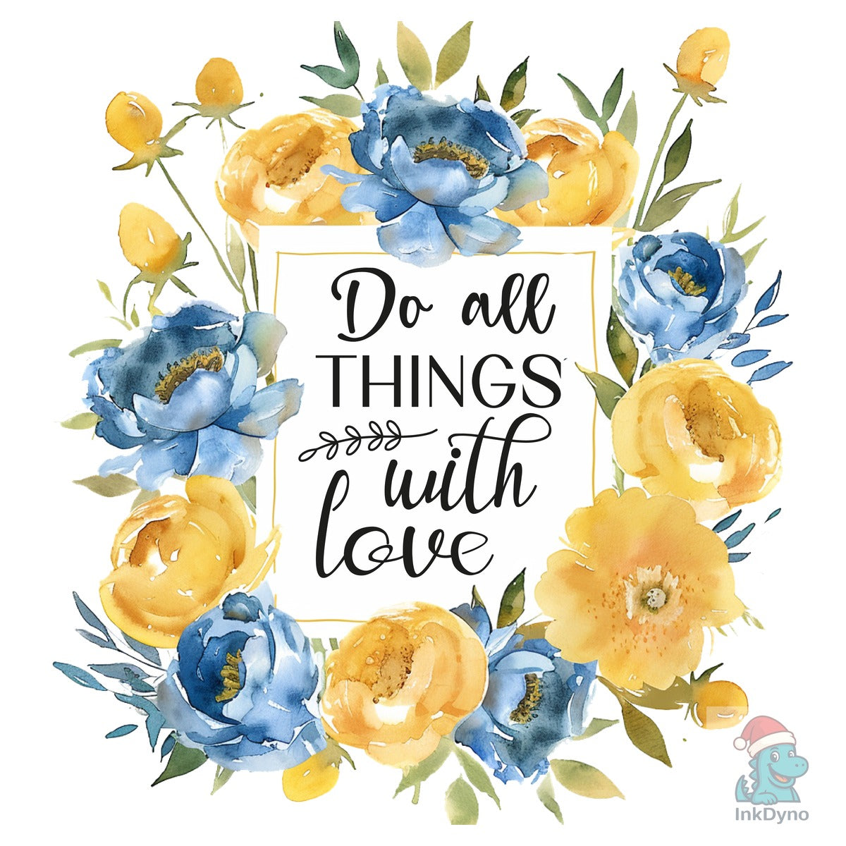 Boho Inspirational Floral Panel