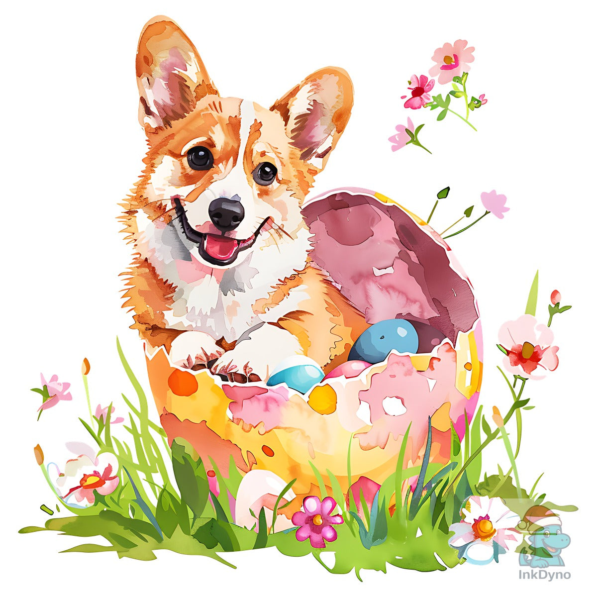 Easter Pembroke Welsh Corgi Sublimation