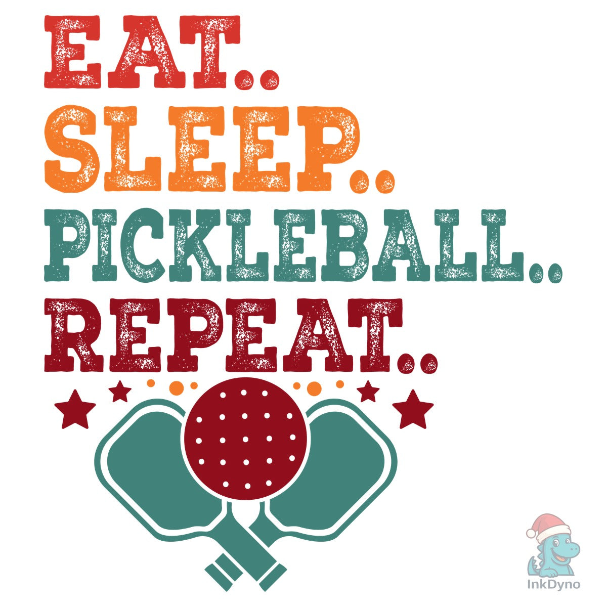EAT SLEEP PICKLEBALL REPEAT T Shirt Desi