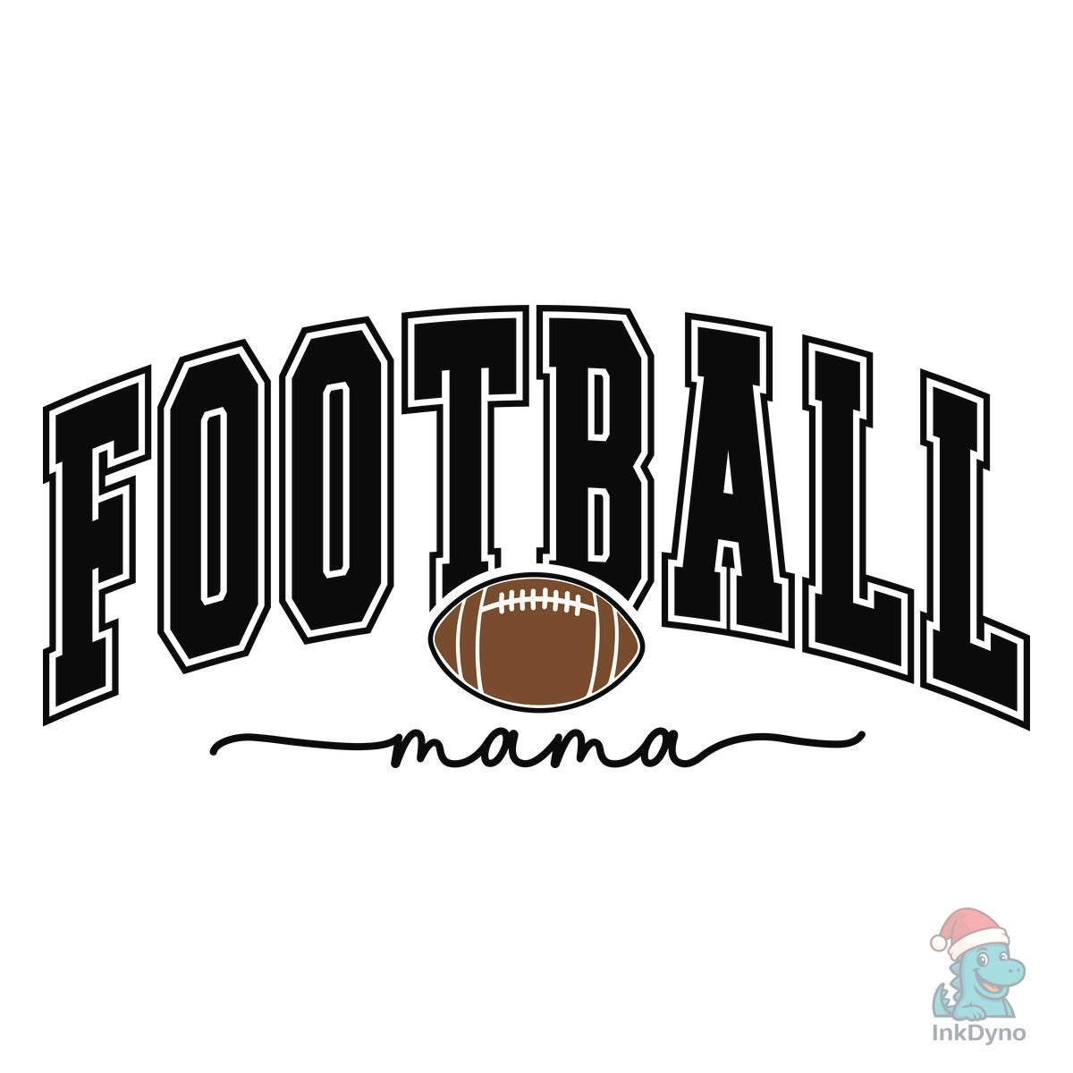 Football Mama Retro Varsity Mom