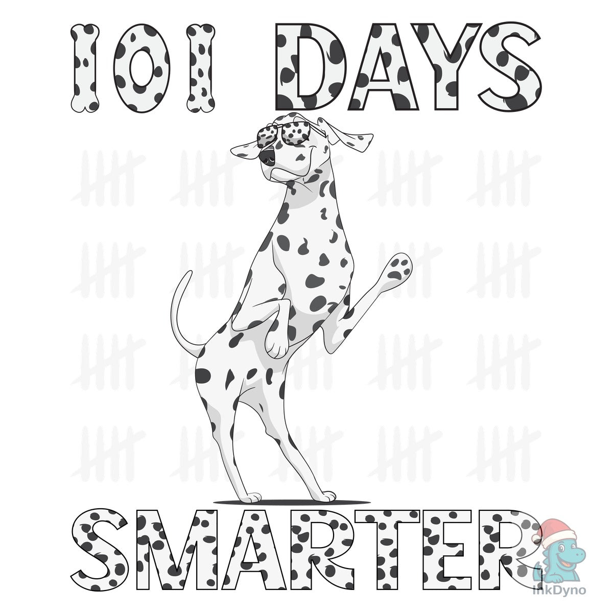 About 101 Days of School Dalmatian Dog