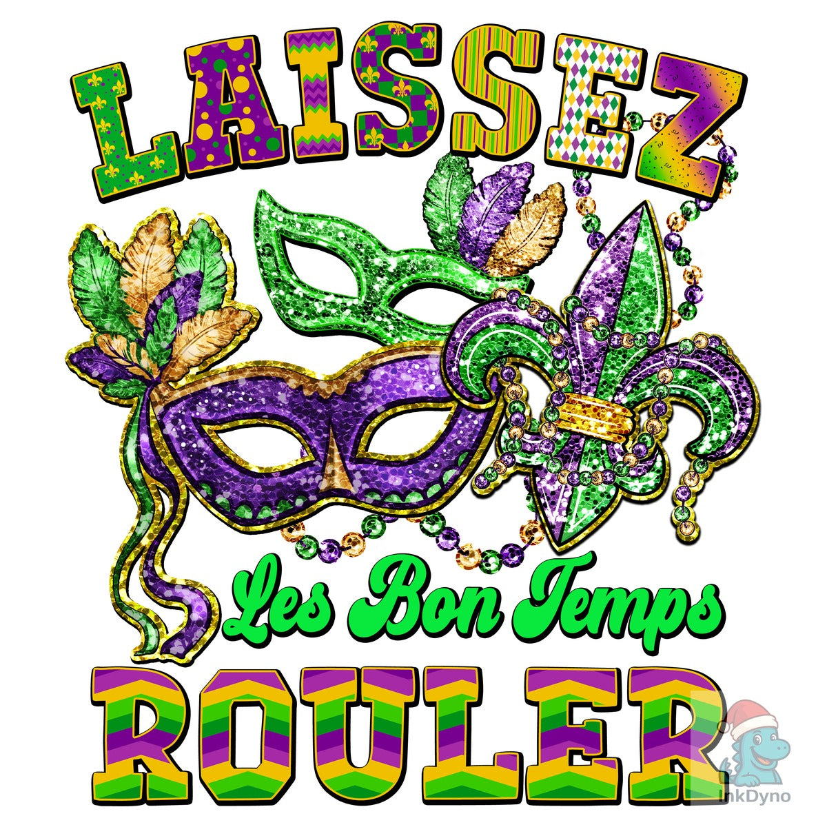 Laissez Les Bon Temps Rouler Faux Sequin