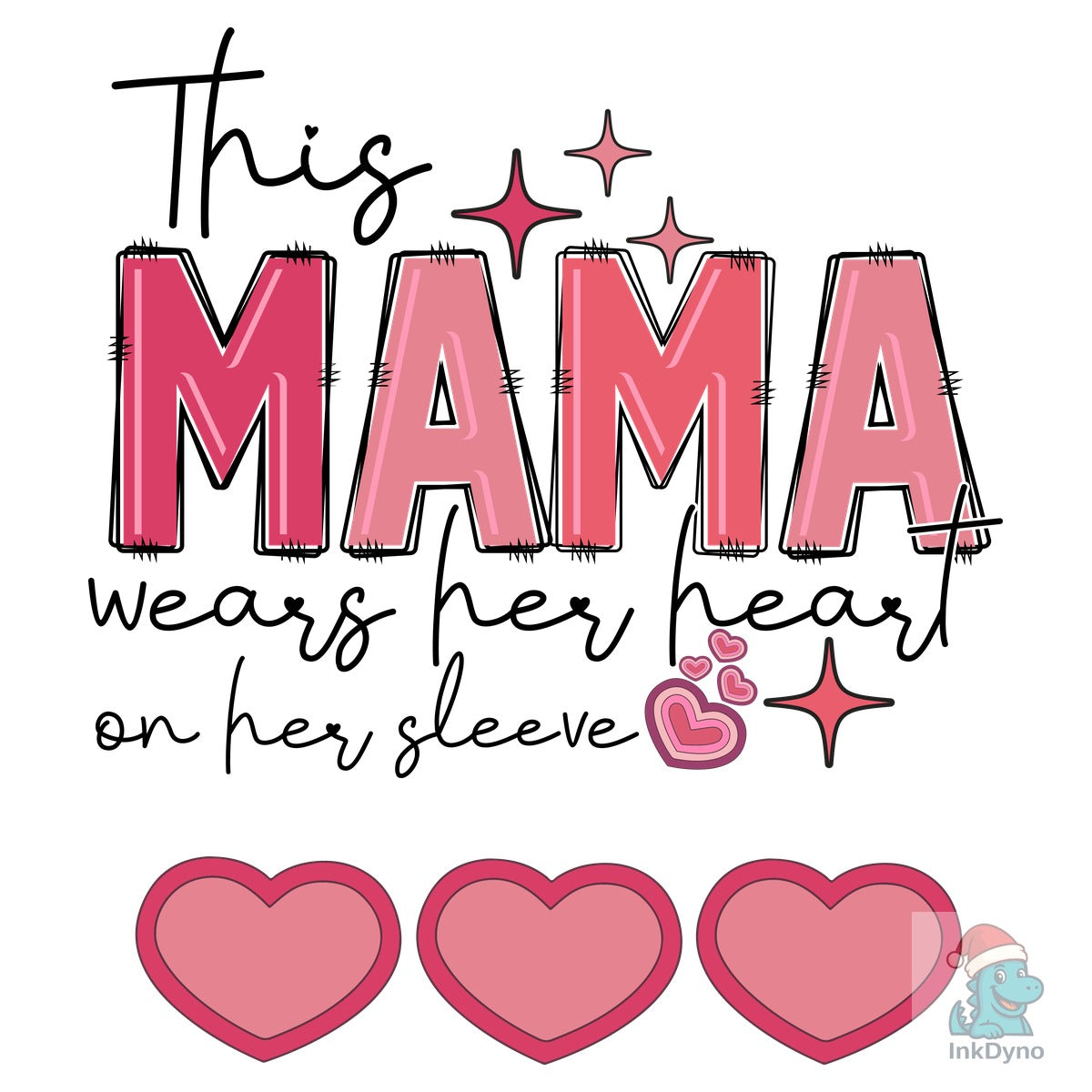 Mama Wears Her Heart Design