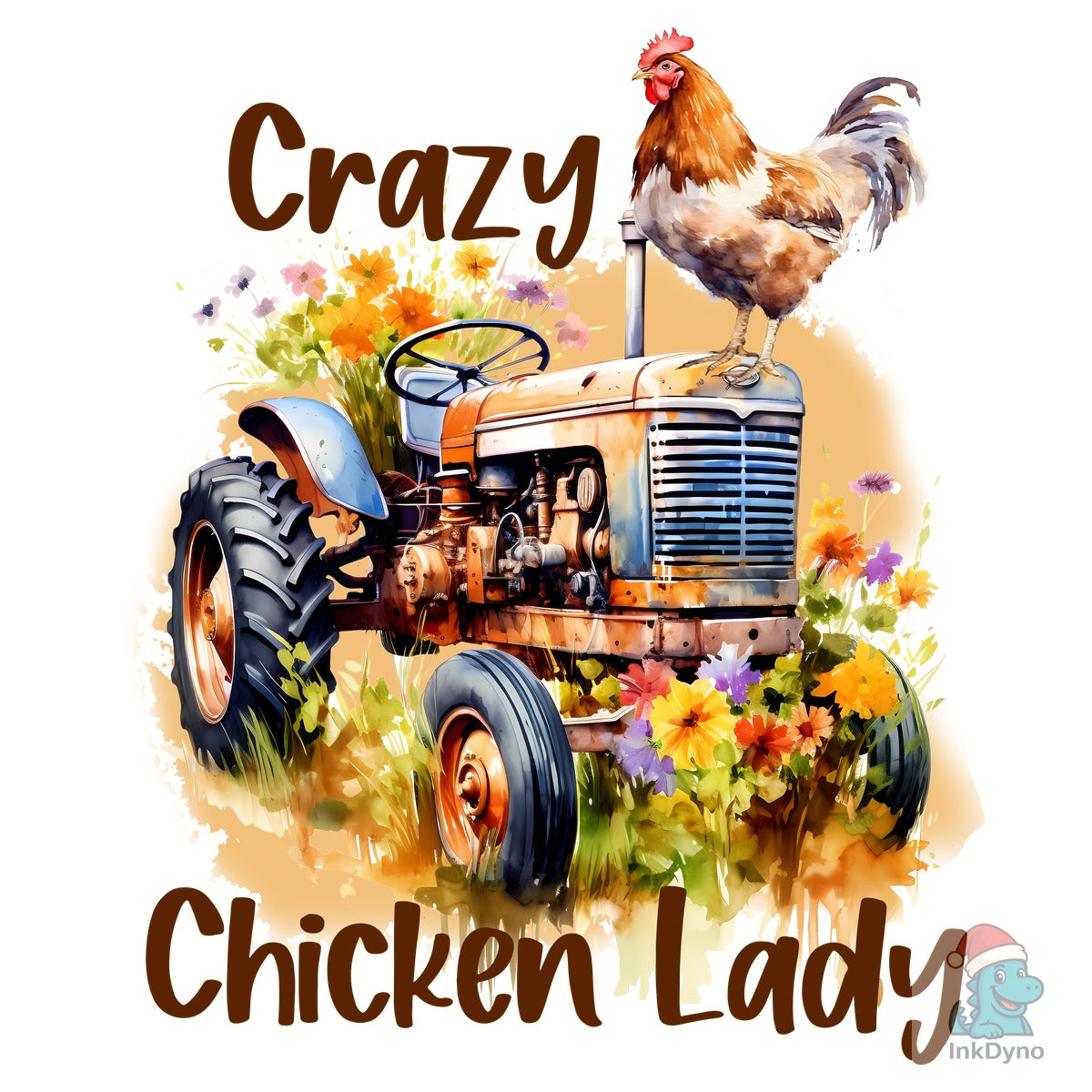 Chicken for Sublimation Wildflower
