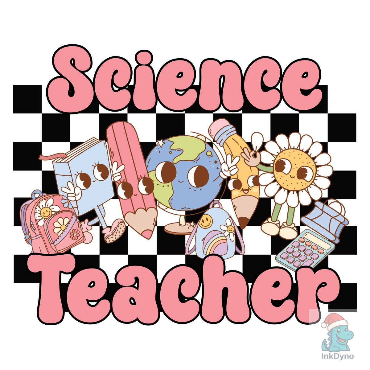 Retro Science Teacher School