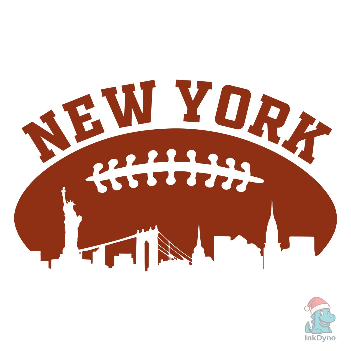American Football New York City Skyline