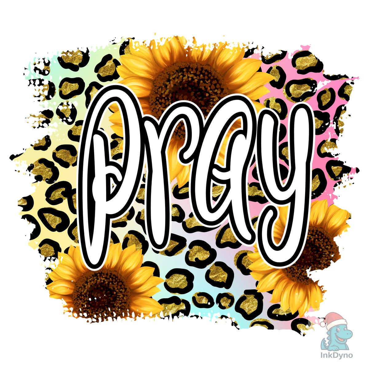 Pray Colorful Leopard Jesus