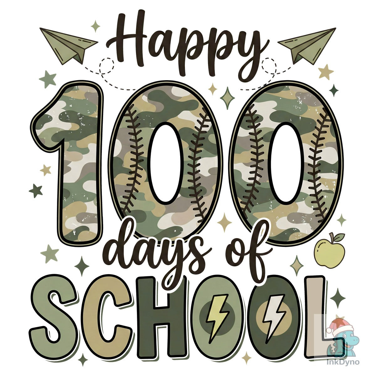 Camo 100 Days of School Sports