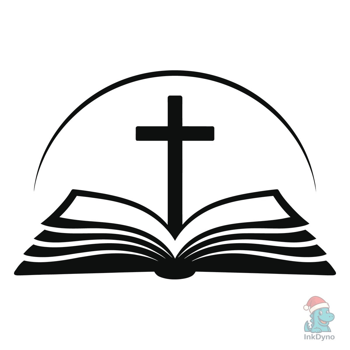 Bible and Cross Symbol