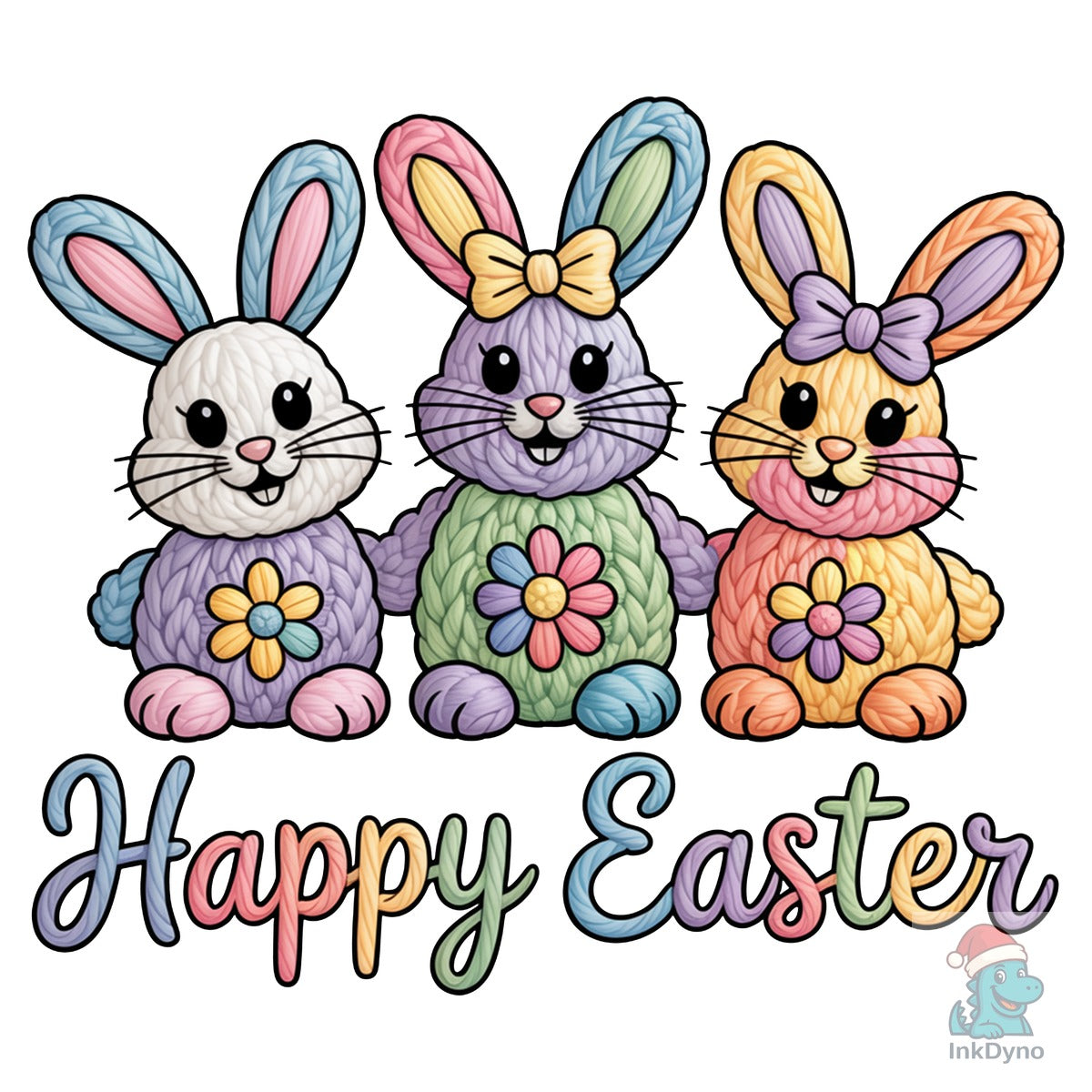 Latch Hook Easter Bunny Faux Yarn