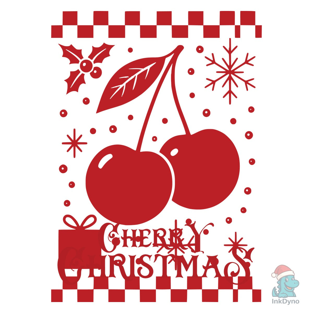 Cherry Christmas Holiday Art