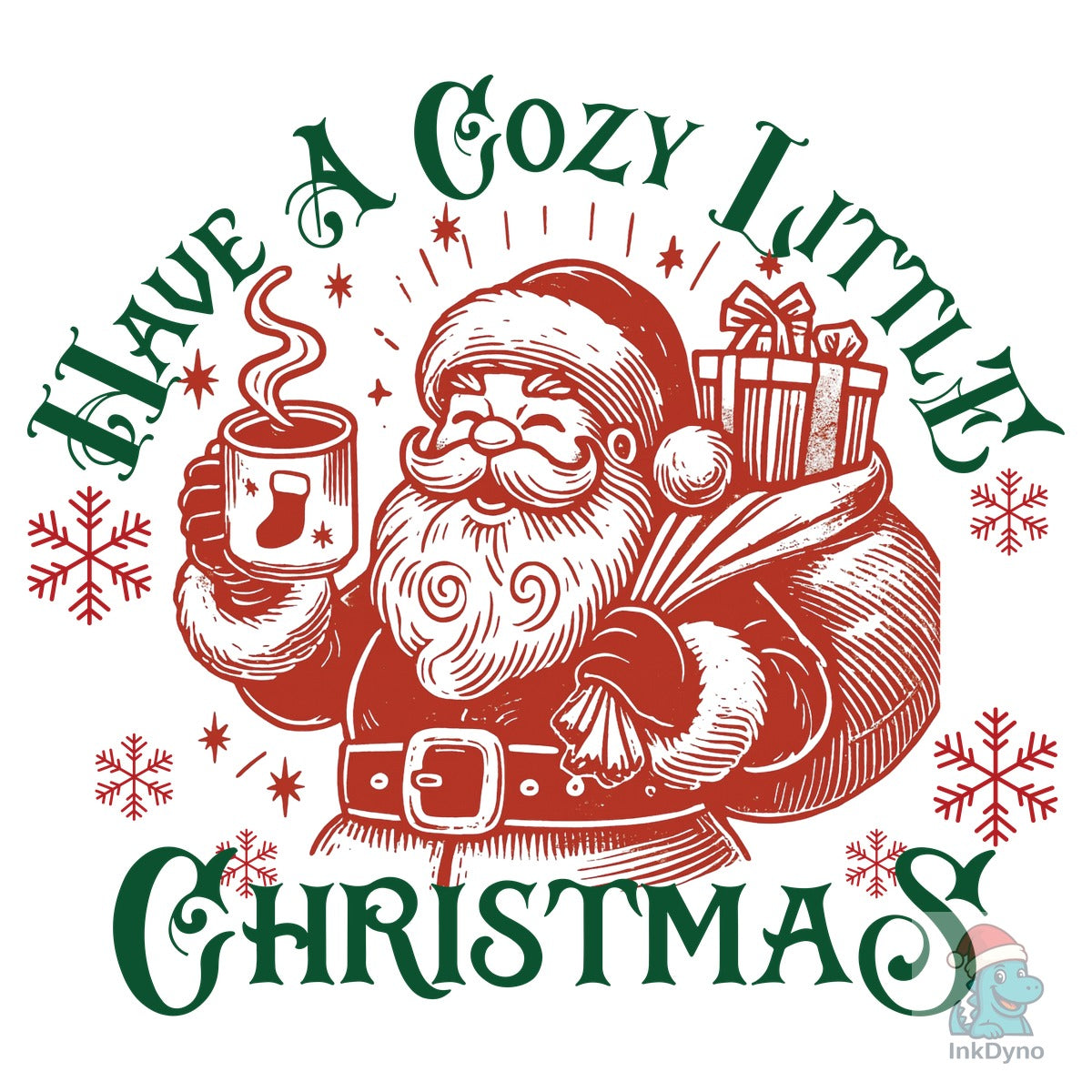 Cozy Christmas Winter Character Illustra