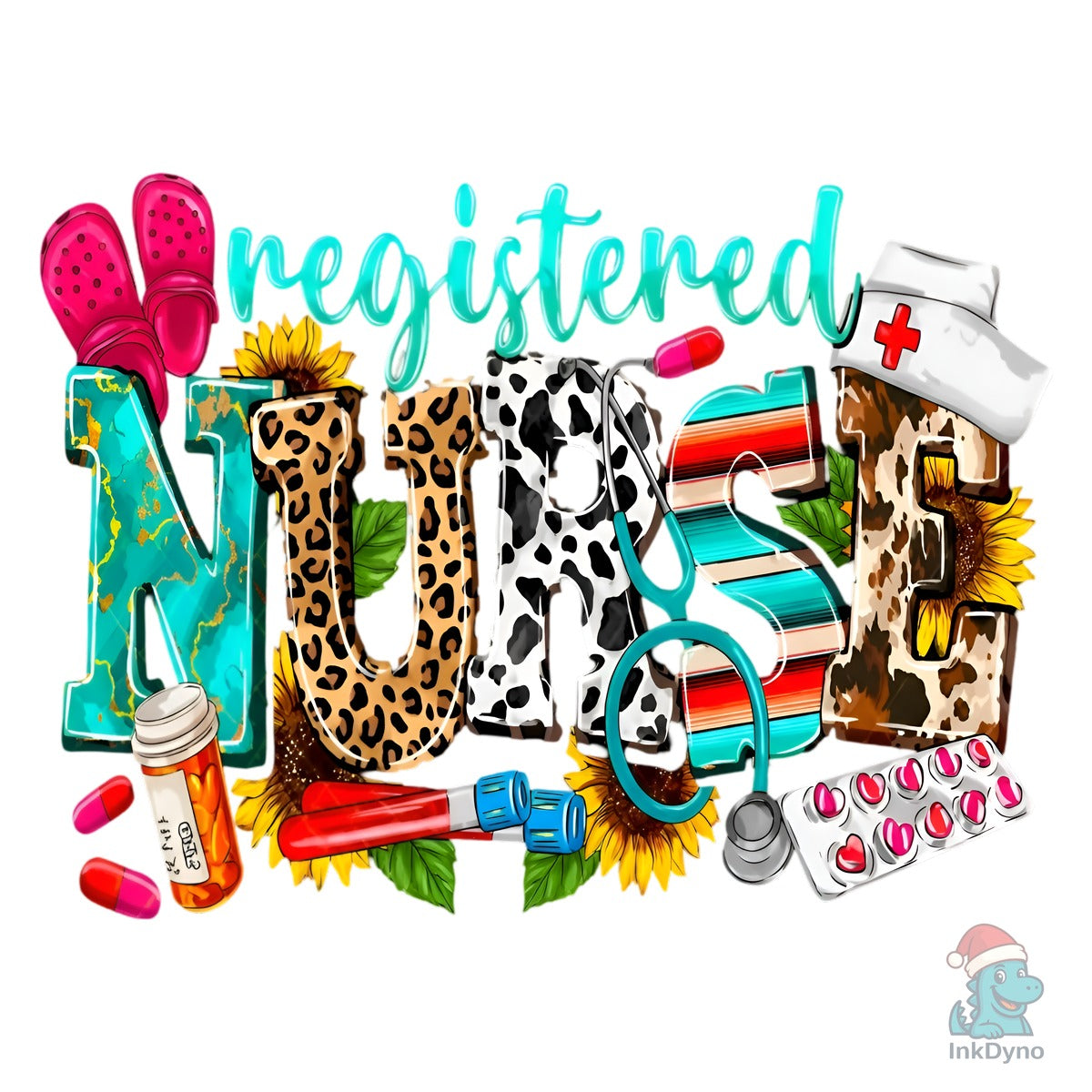 Registered Nurse Colorful Medical Design