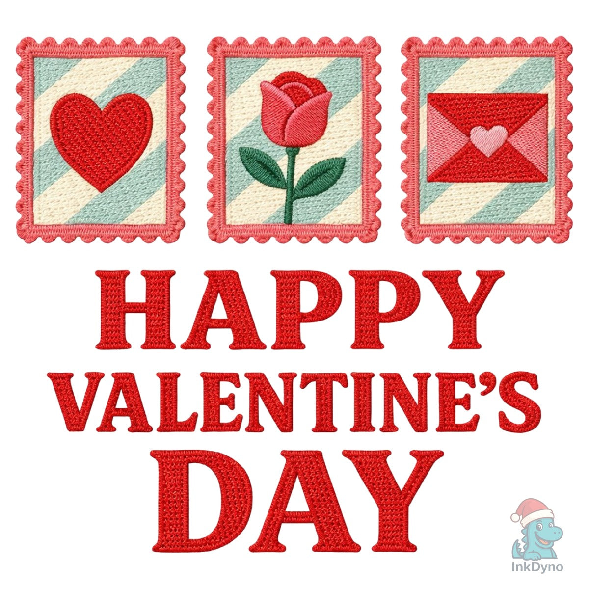 Faux Crochet Happy Valentine's Day