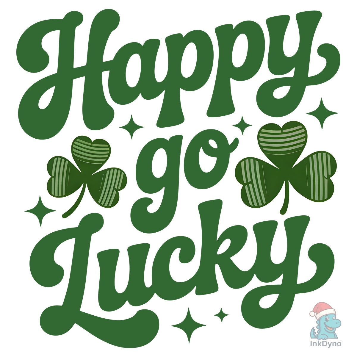 Happy Go Lucky Shamrock Design
