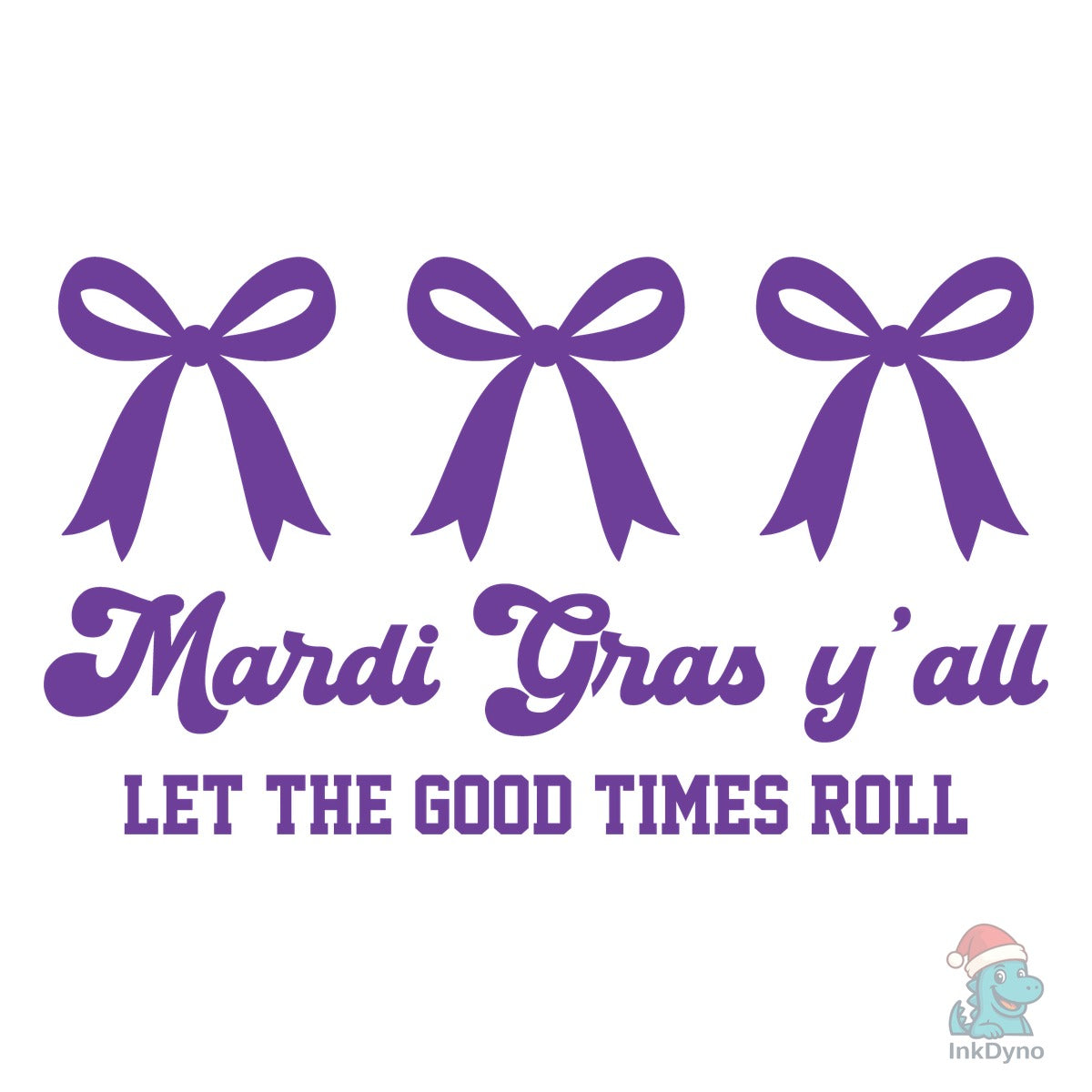 Mardi Gras Y'all Coquette Mardi Gras