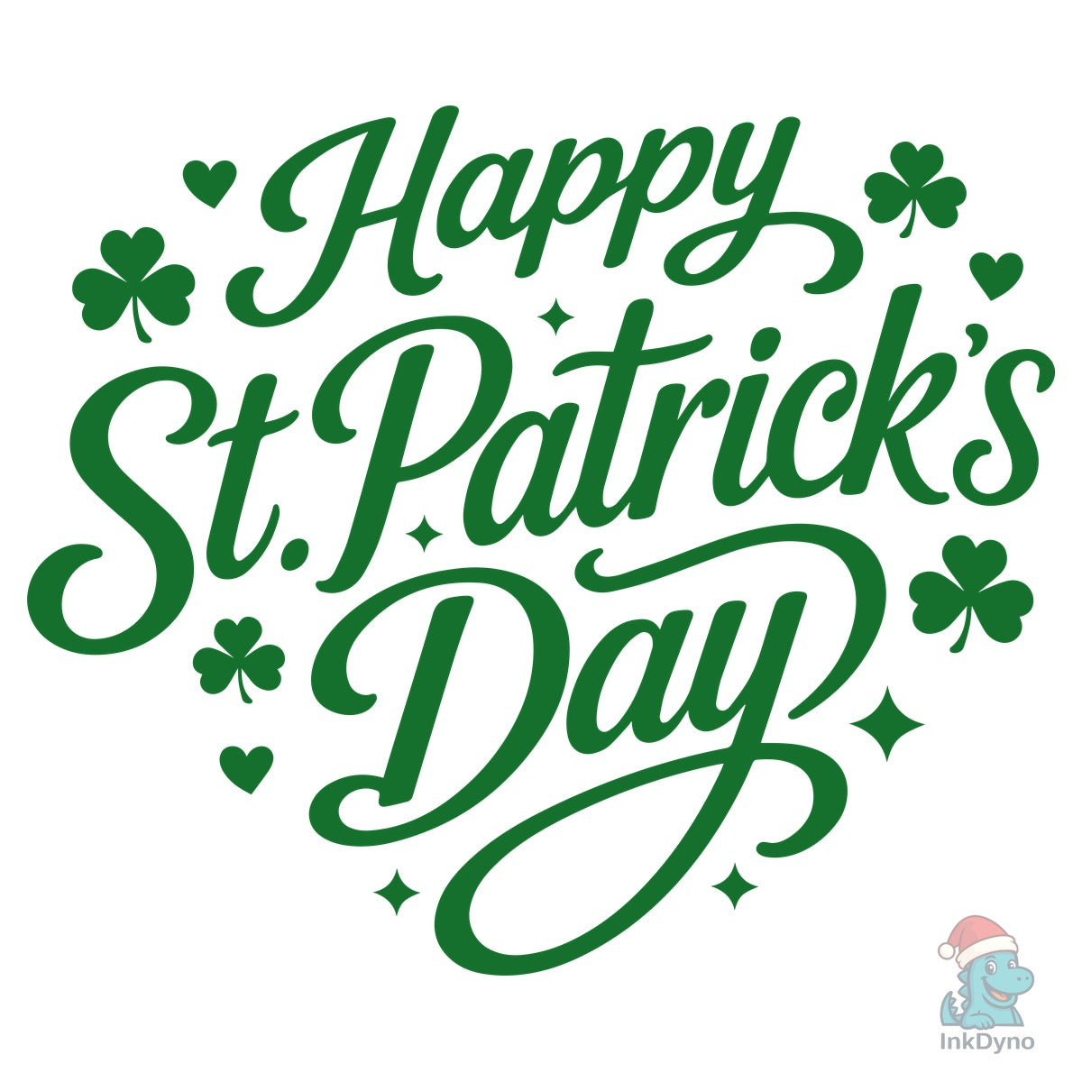 Retro Happy St Patrick's Day Clover