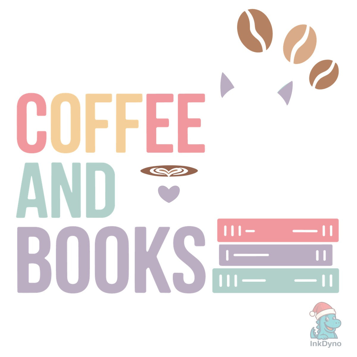 Cats Coffee and Books Make Me Happy